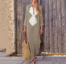 Afbeelding in Gallery-weergave laden, "Annika" Stylisches Boho-Kleid