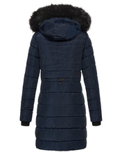 Afbeelding in Gallery-weergave laden, "Nicole" Manteau d'hiver avec fausse fourrure détachable