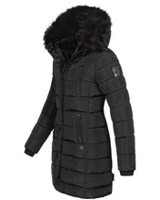Afbeelding in Gallery-weergave laden, "Nicole" Manteau d'hiver avec fausse fourrure détachable