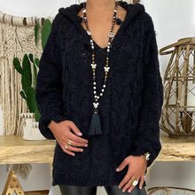 Afbeelding in Gallery-weergave laden, "Olivia" Strickpullover mit Kapuze