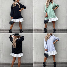 Afbeelding in Gallery-weergave laden, "Silvia" Elegantes Patchwork-Kleid