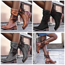 Afbeelding in Gallery-weergave laden, "Nadine" Vintage Enkellaarsjedine" Vintage Stiefelette