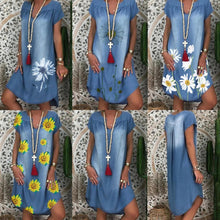 Afbeelding in Gallery-weergave laden, "Abella" Denim-Kleid