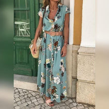 Afbeelding in Gallery-weergave laden, "Isabella" Boho-Maxi-Kleid mit Blumenmuster