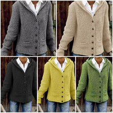 Afbeelding in Gallery-weergave laden, "Luise" Gebreid Vest Met Kap