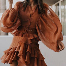 Afbeelding in Gallery-weergave laden, Vintage Rüschen-Kleid