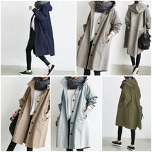 Afbeelding in Gallery-weergave laden, "Monika" Lange Windbreaker Jas