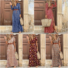 Afbeelding in Gallery-weergave laden, "Fiamma" Designer-Maxikleid mit Blumendruck
