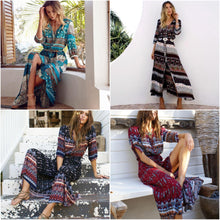 Afbeelding in Gallery-weergave laden, "Silvia" Stilvolles Designer-Boho-Kleid