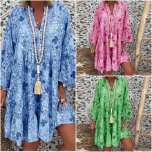 Afbeelding in Gallery-weergave laden, "Ciara" Stilvolles Boho-Blumenkleid