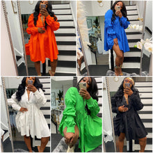 Afbeelding in Gallery-weergave laden, "Alena" Lässiger Blusenkleid