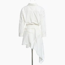 Afbeelding in Gallery-weergave laden, Asymmetrisches Hemd-Kleid