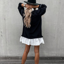 Afbeelding in Gallery-weergave laden, "Silvia" Elegantes Patchwork-Kleid