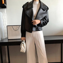 Afbeelding in Gallery-weergave laden, "Ashley" Weiche Designer-Lederjacke