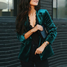 Afbeelding in Gallery-weergave laden, "Sibylle" Elegante fluwelen blazer