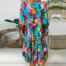 Afbeelding in Gallery-weergave laden, "Carla" Designer-Kleid mit Floralprint