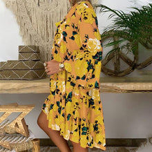 Afbeelding in Gallery-weergave laden, "Carla" Designer-Kleid mit Floralprint