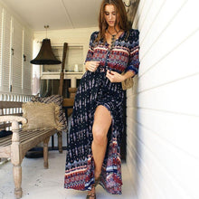Afbeelding in Gallery-weergave laden, "Silvia" Stilvolles Designer-Boho-Kleid