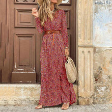 Afbeelding in Gallery-weergave laden, "Fiamma" Designer-Maxikleid mit Blumendruck