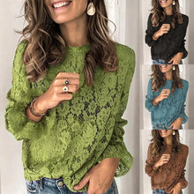 Afbeelding in Gallery-weergave laden, "Diana" Klassiche Spitzenbluse