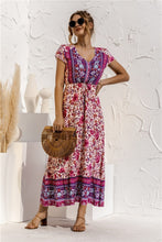 Afbeelding in Gallery-weergave laden, "Florella" Designer-Boho-Kleid