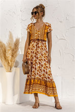 Afbeelding in Gallery-weergave laden, "Florella" Designer-Boho-Kleid