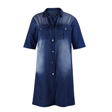 Afbeelding in Gallery-weergave laden, "Vittoria" Designer-Denim-Kleid