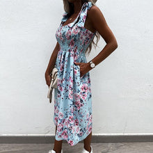 Afbeelding in Gallery-weergave laden, "Mirella" Designer-Kleid mit Blumenmuster