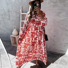 Afbeelding in Gallery-weergave laden, "Rita" Designer-Kleid mit Blumendruck