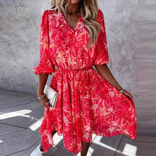 Afbeelding in Gallery-weergave laden, "Fiorela" Designer-Chiffon-Kleid