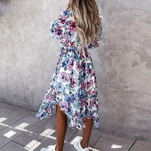 Afbeelding in Gallery-weergave laden, "Fiorela" Designer-Chiffon-Kleid