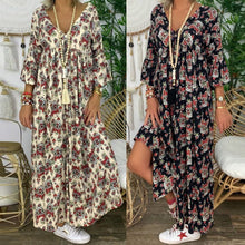 Afbeelding in Gallery-weergave laden, "Narella" Boho-Maxi-Kleid