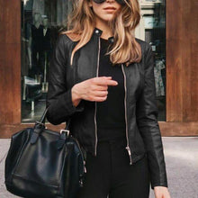 Afbeelding in Gallery-weergave laden, "Marta" Stylische Lederjacke