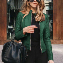 Afbeelding in Gallery-weergave laden, "Marta" Stylische Lederjacke