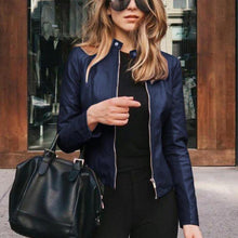 Afbeelding in Gallery-weergave laden, "Marta" Stylische Lederjacke