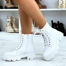 Afbeelding in Gallery-weergave laden, "Marianna" Bottes à lacets modernes