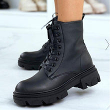 Afbeelding in Gallery-weergave laden, "Marianna" Bottes à lacets modernes