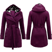 Afbeelding in Gallery-weergave laden, "Kathrin" Trenchcoat mit Kapuze