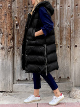 Afbeelding in Gallery-weergave laden, "Lola" Gilet d'hiver décontracté avec capuche