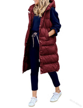 Afbeelding in Gallery-weergave laden, "Lola" Gilet d'hiver décontracté avec capuche