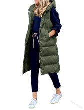 Afbeelding in Gallery-weergave laden, "Lola" Gilet d'hiver décontracté avec capuche