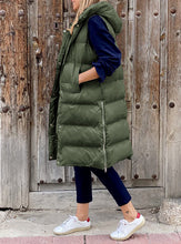 Afbeelding in Gallery-weergave laden, "Lola" Gilet d'hiver décontracté avec capuche