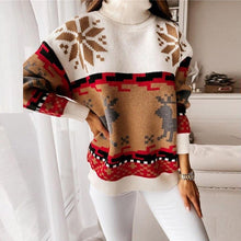 Afbeelding in Gallery-weergave laden, "Christina" Rollkragenpullover mit Weihnachtsdeko