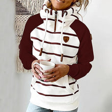 Afbeelding in Gallery-weergave laden, "Carla" Lässiger Streifenhoodie