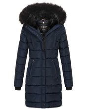 Afbeelding in Gallery-weergave laden, "Nicole" Manteau d'hiver avec fausse fourrure détachable
