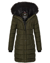 Afbeelding in Gallery-weergave laden, "Nicole" Manteau d'hiver avec fausse fourrure détachable
