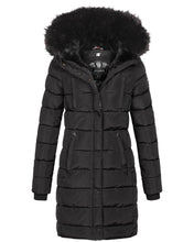 Afbeelding in Gallery-weergave laden, "Nicole" Manteau d'hiver avec fausse fourrure détachable
