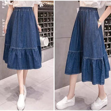 Afbeelding in Gallery-weergave laden, &quot;Vianna&quot; Designer-Denim-Rock
