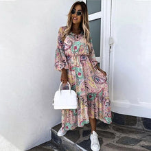 Afbeelding in Gallery-weergave laden, "Deane" Boho-Maxi-Kleid
