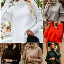 Afbeelding in Gallery-weergave laden, "Daniela" Eleganter Rollkragenpullover
